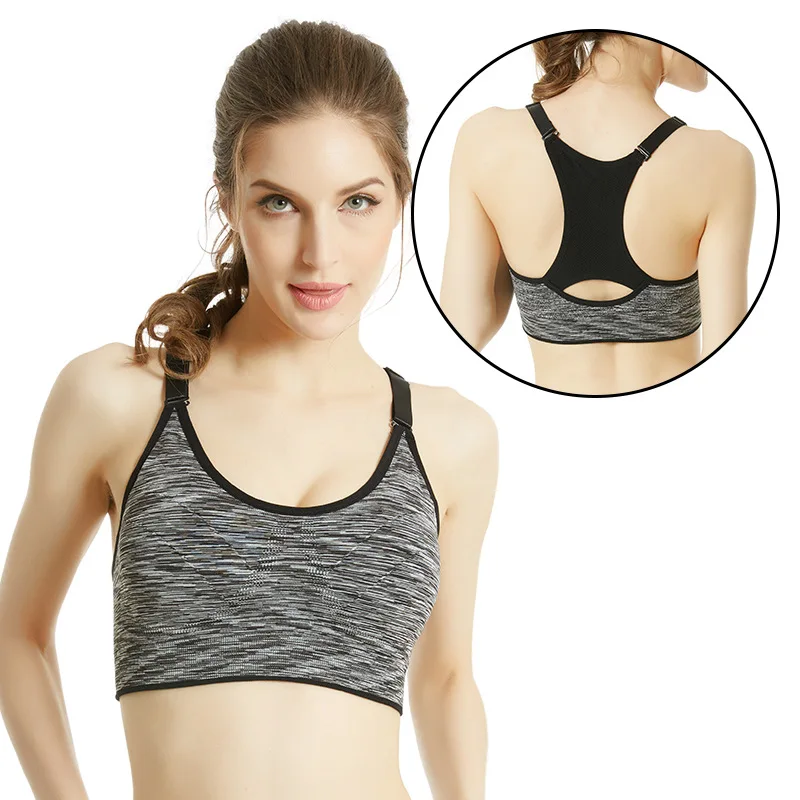 

Women's sports bra push-up tops running yoga sportswear