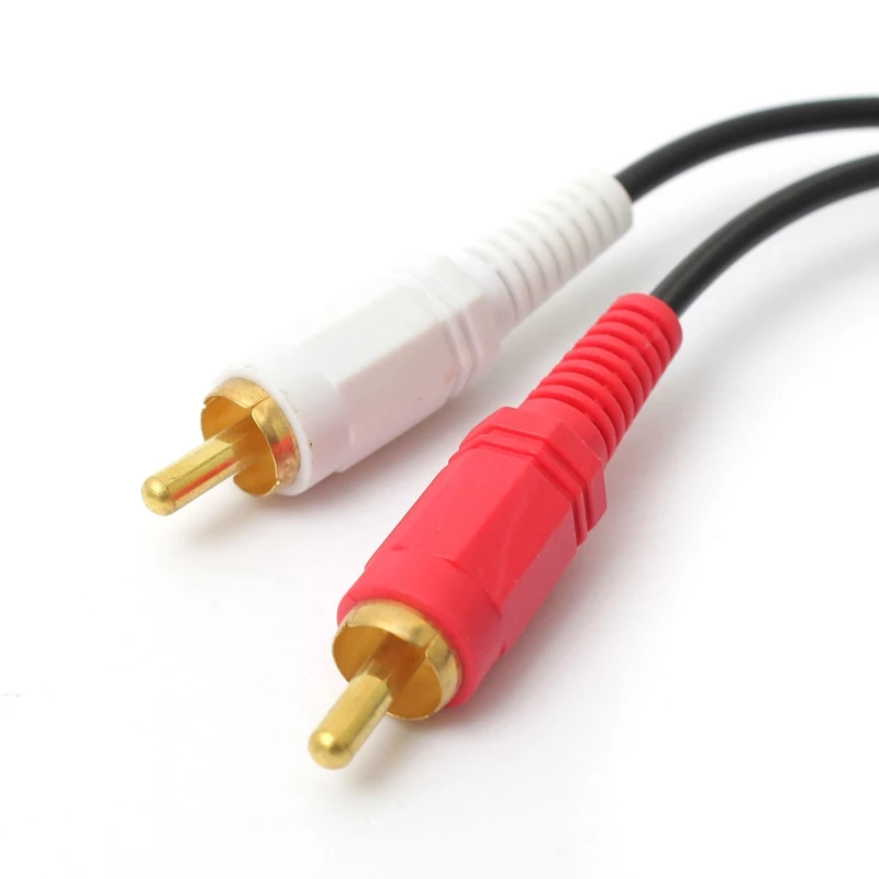 10M 3.5mm Male Jack to AV 2 RCA Stereo Music Audio Cable Cord AUX for Mp3 Pod Phone TV Sound Speaker | Электроника