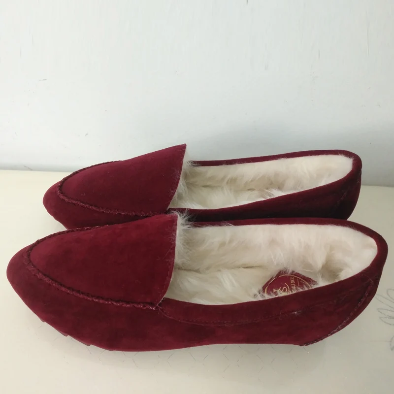 E TOY/женская зимняя теплая обувь на плоской подошве повседневные однотонные