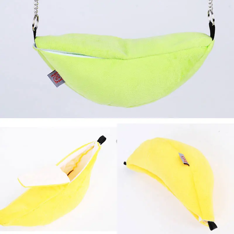 Новые плюшевые хлопковые гамаки в форме банана для хомяка гамак дома крысы мыши