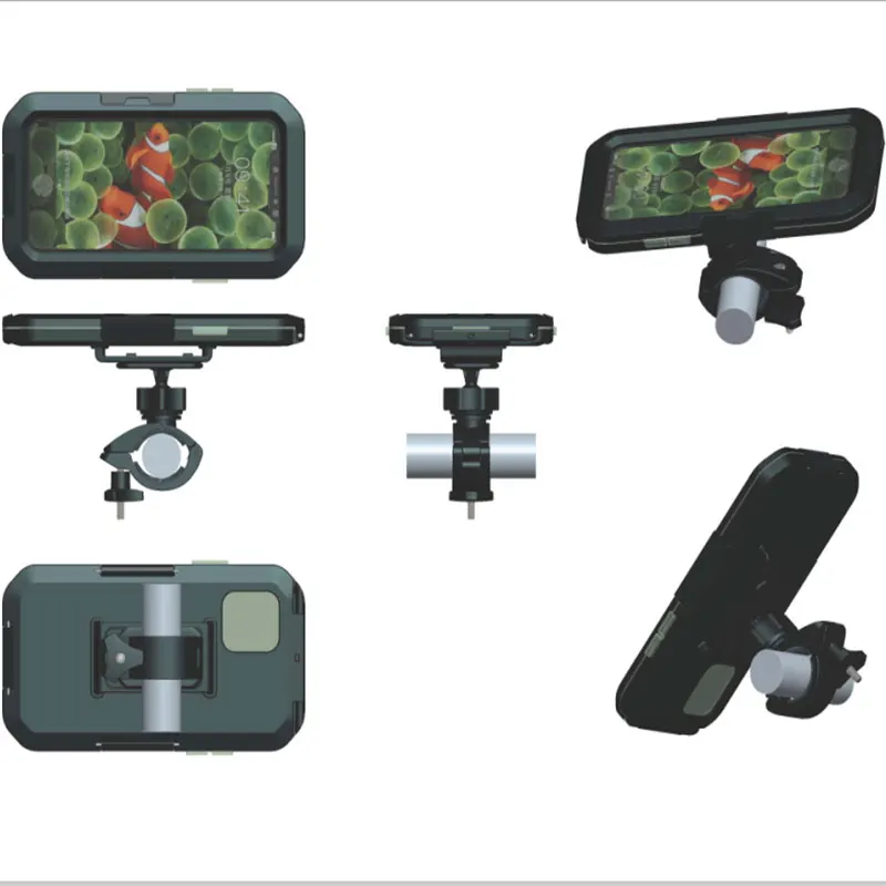 

New High Quality Strong Waterproof Case Diving Case for iPhone11&12 mini Protective Highly Bike case Multifunctional