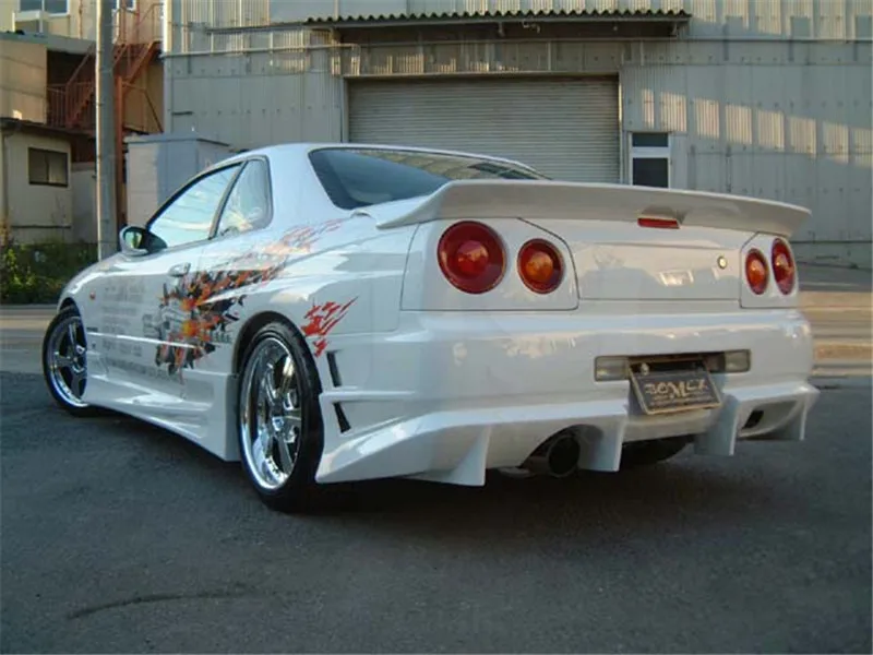 Автомобильный Стайлинг СТЕКЛОВОЛОКНО FRP боди подходит для 99-02 Skyline R34 GTT 2D Bomex стиль
