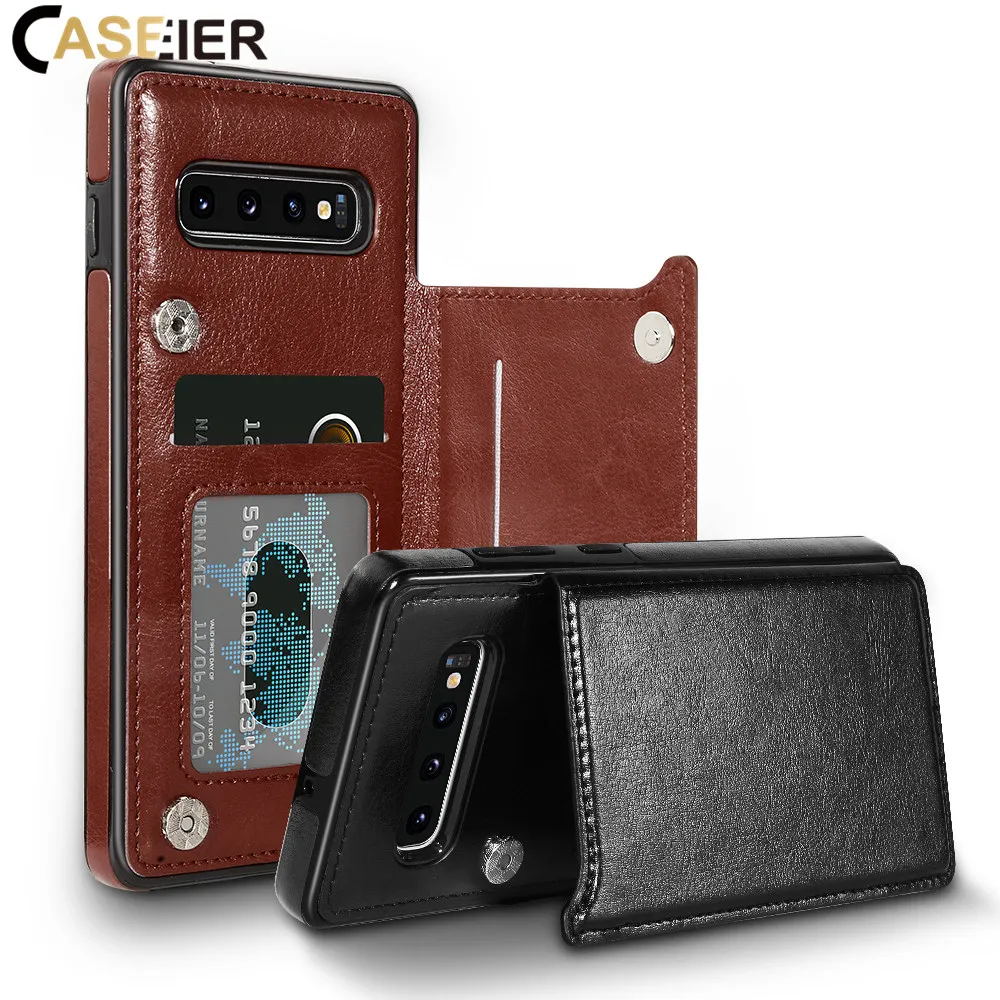 Чехол CASEIER с отделениями для карт Samsung Galaxy Note 10 Pro чехол держатель S10 S9 S8 S10e кожаный
