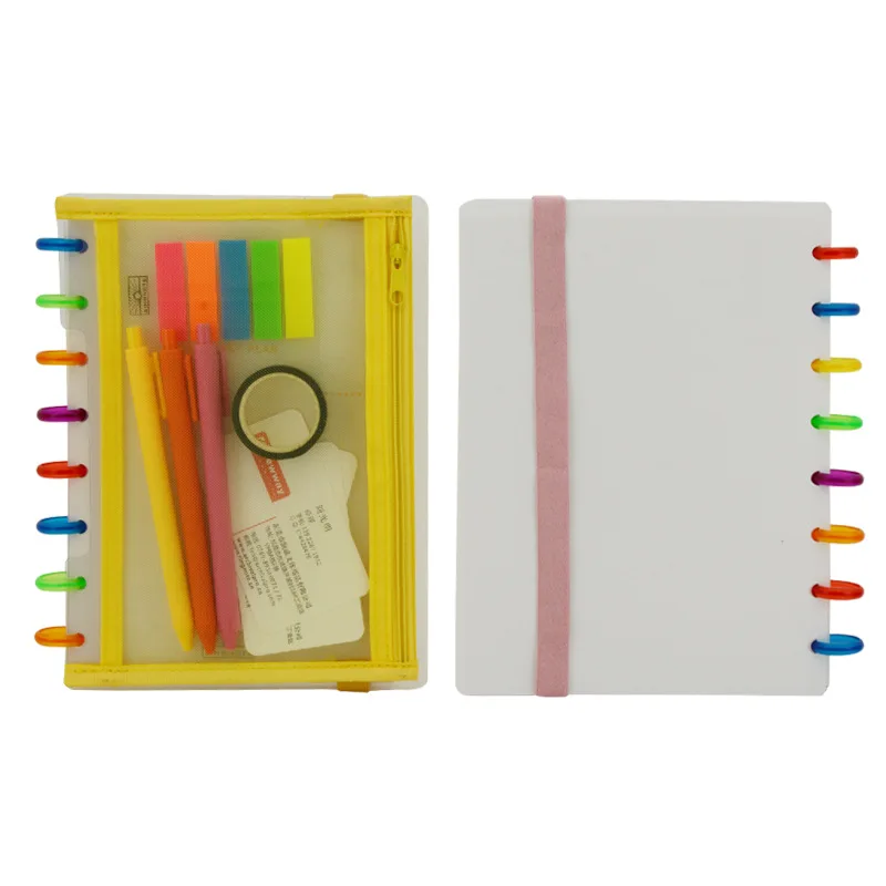 A5 сумка на молнии для ноутбука с отверстием в форме гриба B6 хранения книг ручек