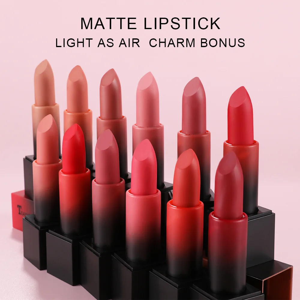 

Women's Cosmetics Matte Lipstick Surface Lasting Moisturizing Waterproof Not Decolorize Professional Makeup Artist High Quality