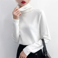 2021 ladies autumn winter retro slim v neck fashion commute elegant sweater with long sleeve bottoming top solid color harajuku