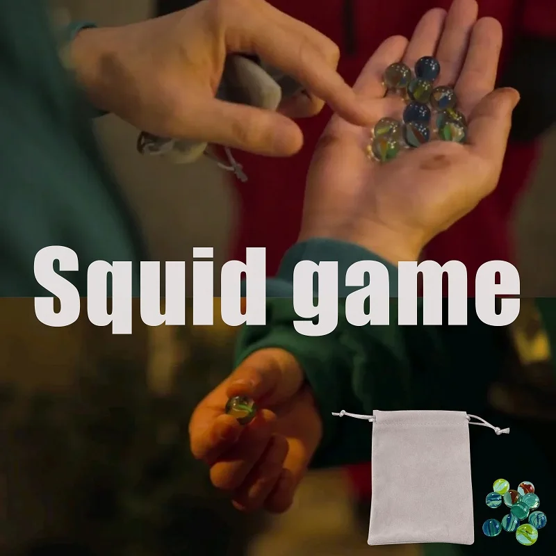 

Оптовая продажа, игра кальмар, маленькие мраморные классические игрушки, родительские игрушки, подпрыгивающий стеклянный шар для смешиван...