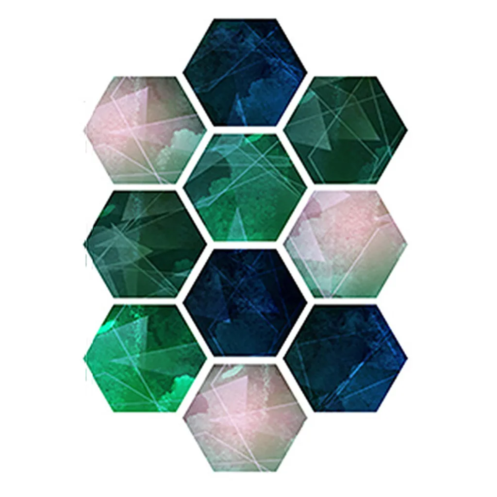 Шестигранная самоклеящаяся Нескользящая настенная плитка для ванной комнаты