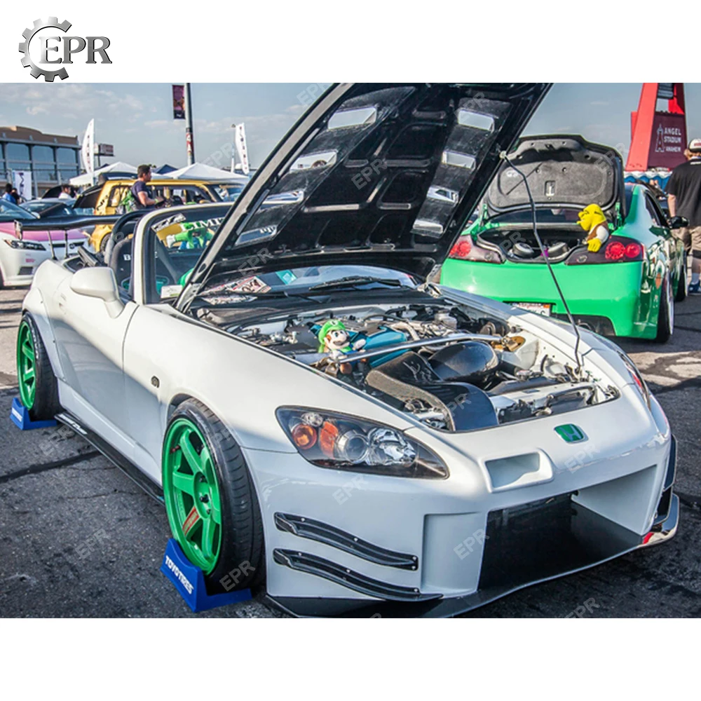 Впускной воздуховод из углеродного волокна для Honda S2000 AP1 JS Racing Air Tunnel& Air Box Vent Body Kit тюнинг отделка для S2000 гоночной части