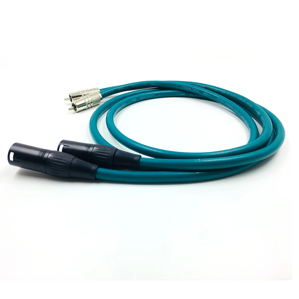 Высококачественный аудиокабель 2RCA к 2XLR 3-контактный для динамика усилителя