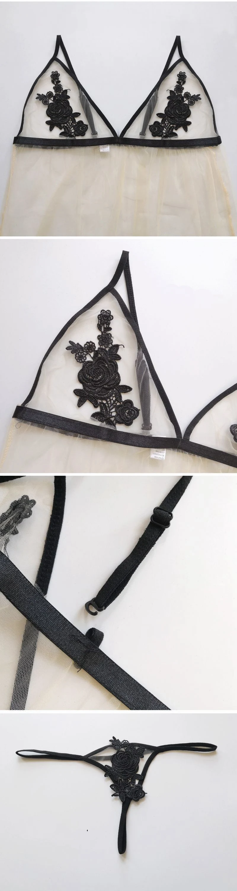 Кружевная Пижама сексуальная женская одежда Babydoll Прозрачное нижнее белье Порно