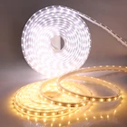 Светодиодные ленты светильник 220V 110V 2835 Водонепроницаемый светодиодный светильник полосы высокое Яркость 120 светодиодовm гибкая Кухня Открытый Сад С EUUS