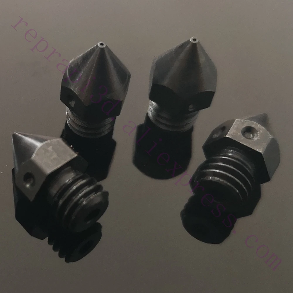 4x Sharp MK8 закаленные стальные сопла 0 4 мм M6 для 1 75 MK Creality CR 10 CR10 Ender3 pro ANET A8 3D
