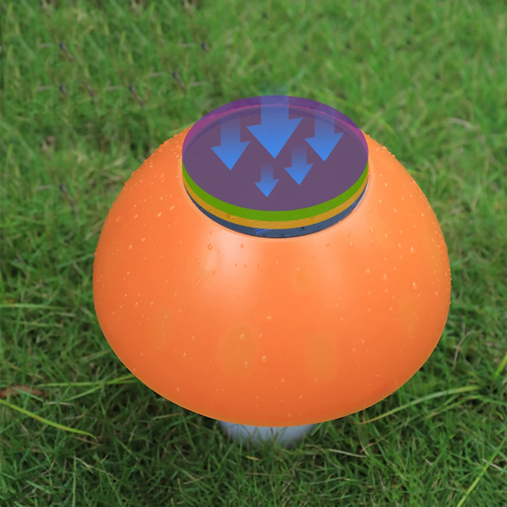 

LED Pathway Deck Lights Lawn Outdoor Buried Luminous Mushroom Solar Lights Outdoor Garden Waterproof Lawn Stakes Lamp