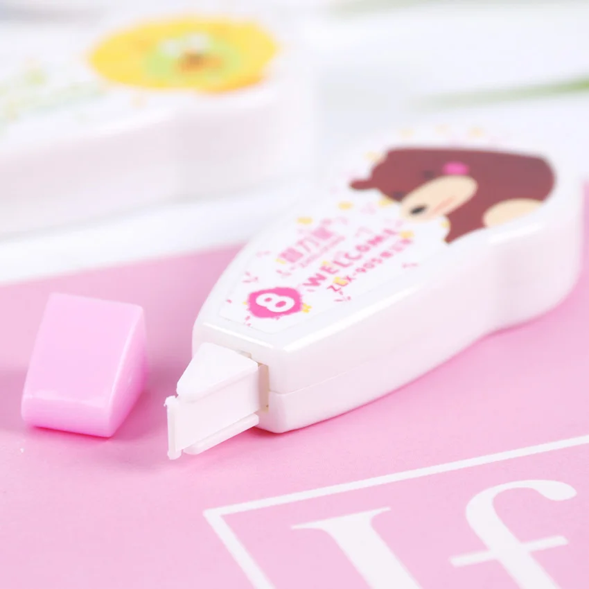 1PC Popular Mini Cartoon Shaped Correction Tape Altered Tools School Office Modify Stationery Kids Gift