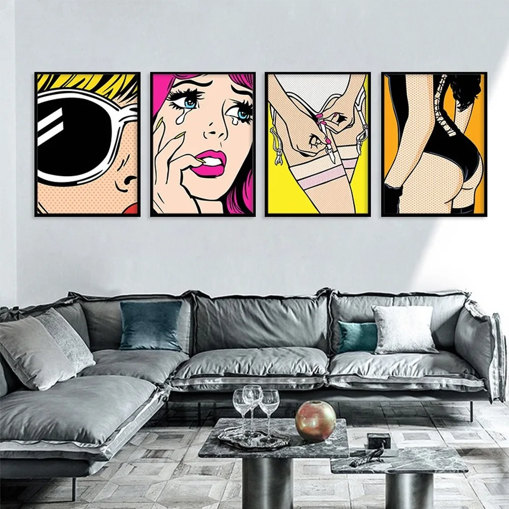 

Color Pop Art Kids Print Canvas Painting Home Decoration Painting Anime Poster Wall Pictures For Living Room Bedroom Cuadros