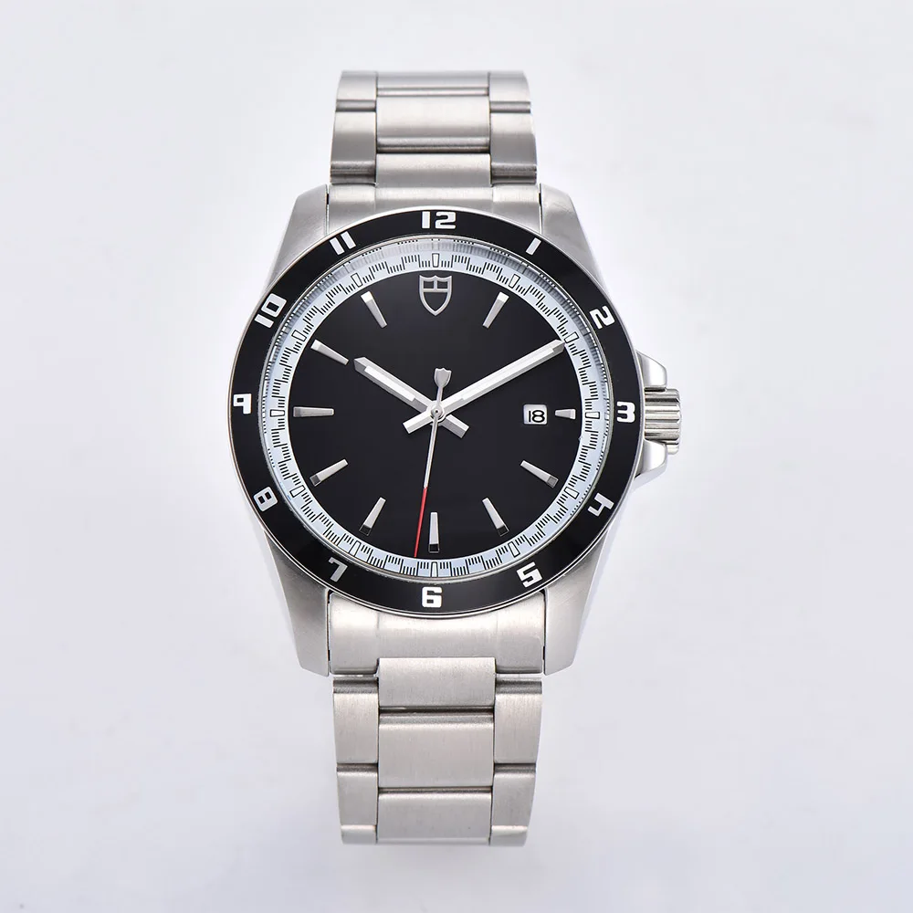 43 мм часы автоматический механизм новый 2019 матовый браслет из нержавеющей стали