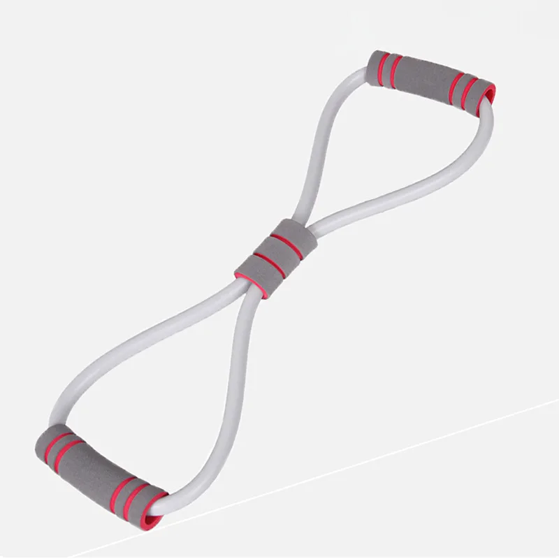 

2020 Hot Yoga Gum Fitness Resistance 8 Word Chest Expander Rope Workout Muscle Fitness Rubber Elastic Bands for Sports Exercise