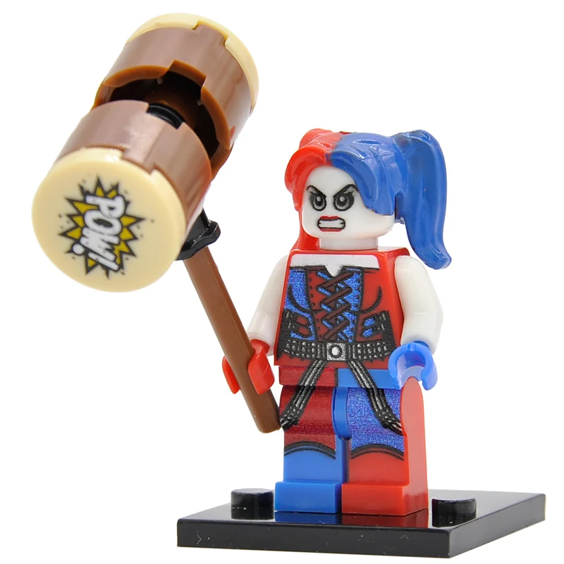 Harley Quinn Один горячий Супер Герои 500+ горячая фигурка Marvel DC Мстители Дэдпул Звездный огонь Бэтмен Супермен железный человек строительные блоки игрушки - Цвет: Harley Quinn