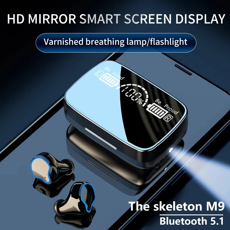 

TWS Bluetooth 5.0 Earphones 3500mAh Charging Box Wireless Headphone 9D Stereo Sports Waterproof Earbuds Headsets With Microphone