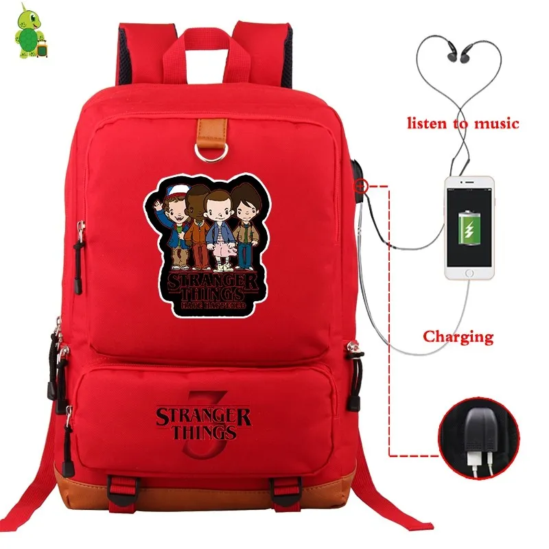 14 Mochila странные вещи рюкзаки мужские женские рюкзак USB зарядка путешествия ноутбук рюкзак большие школьные сумки для подростков мальчиков девочек - Цвет: 14