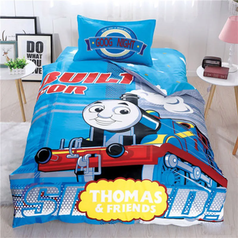 Thomas children's bedspread quilt cover pillowcase combination bedding 4 pieces of children's room dress up gift party gift