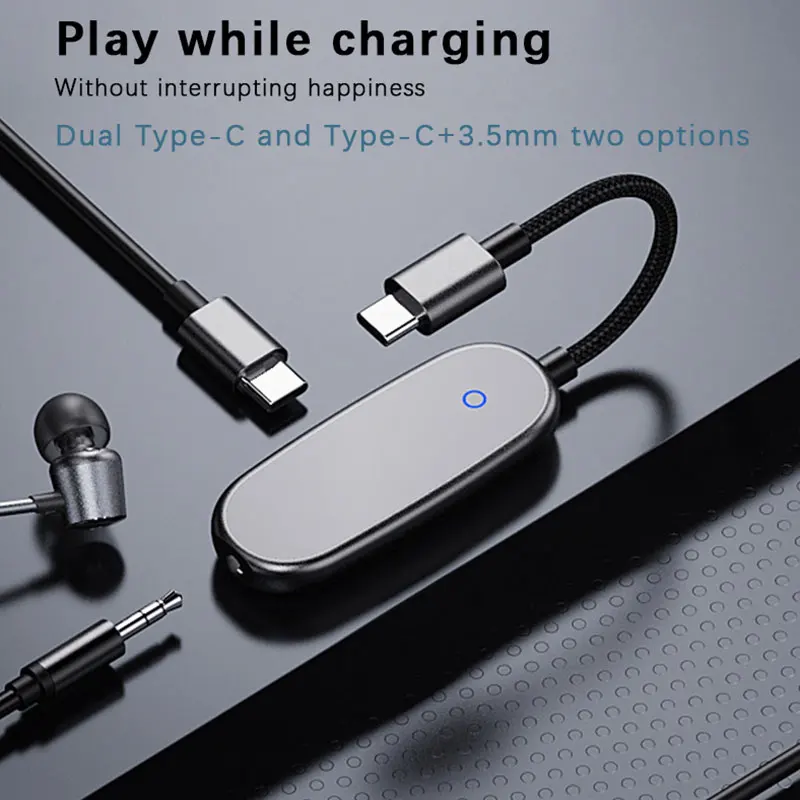 Переходник для наушников USB Type c типа два в одном мобильный телефон адаптер
