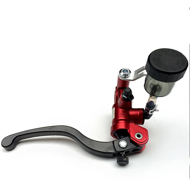 red Right pump Мотоциклетный тормозной насос сцепления Главный цилиндр Рычаг Ручка тормозной насос мотоциклетный гоночный для Yamaha Kawasaki Мотоцикл тормоза - Цвет: red Right pump