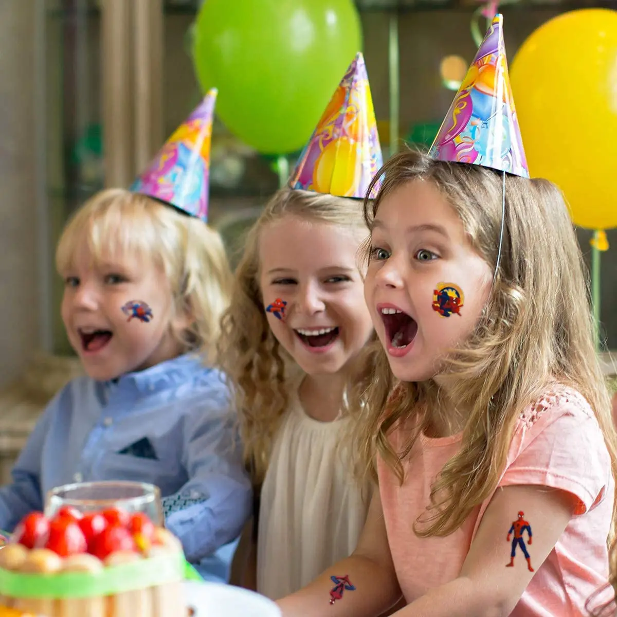 Оригинальные наклейки с татуировками Человек паук Disney экшн фигурки супергероев