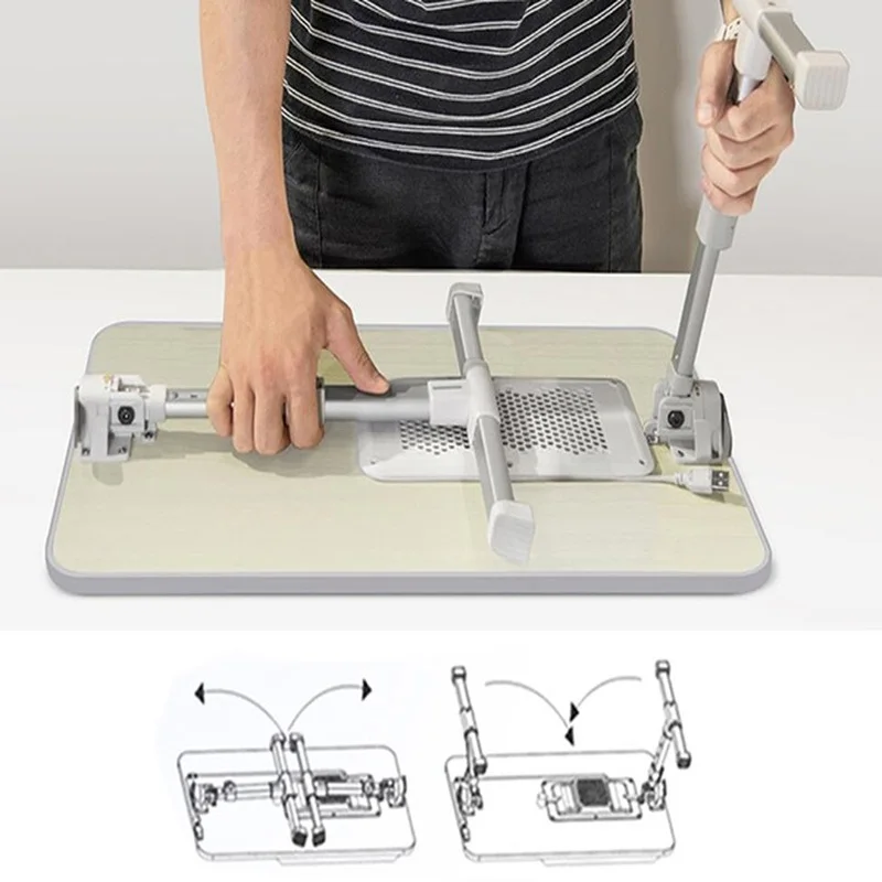 Складной стоячий компьютерный стол с охлаждающим вентилятором Регулируемый