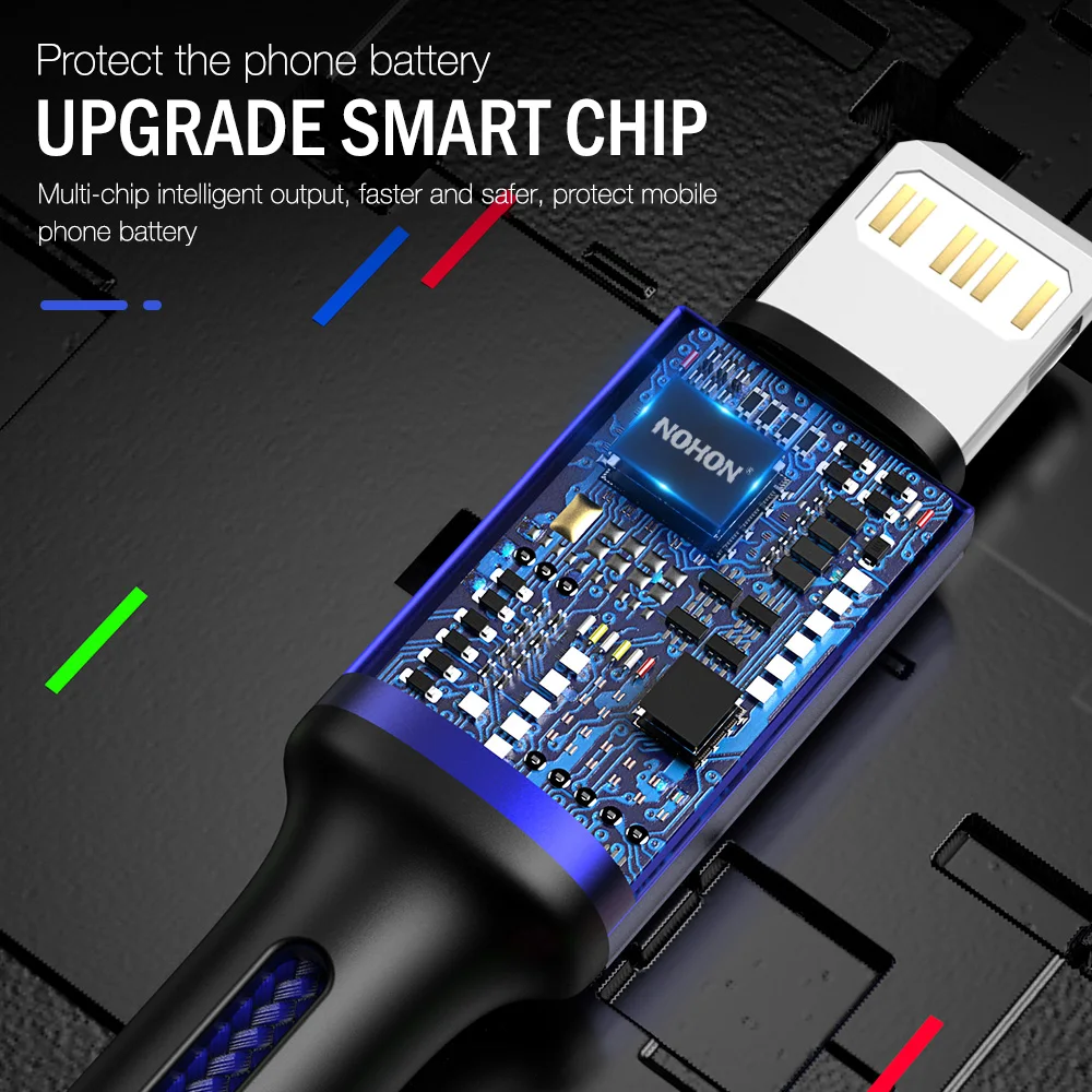 USB-кабель 3A для быстрой зарядки iPhone 13 12 11 Pro Max Xs X XR 8 7 6 6s Plus SE iPad шнур передачи данных