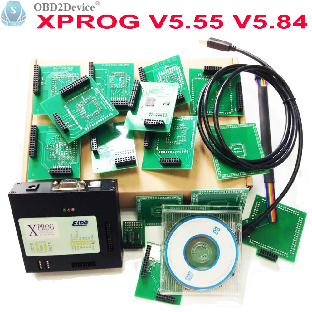 Новинка XPROG V5.55 V5.84 металлическая коробка Xprog Электронный программатор инструмент
