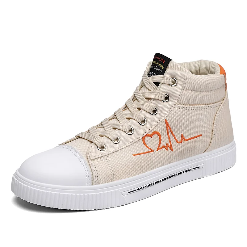 

NZ0802 2021 spring new high-top canvas shoes board shoes elementary and middle school students shoes couple shoes