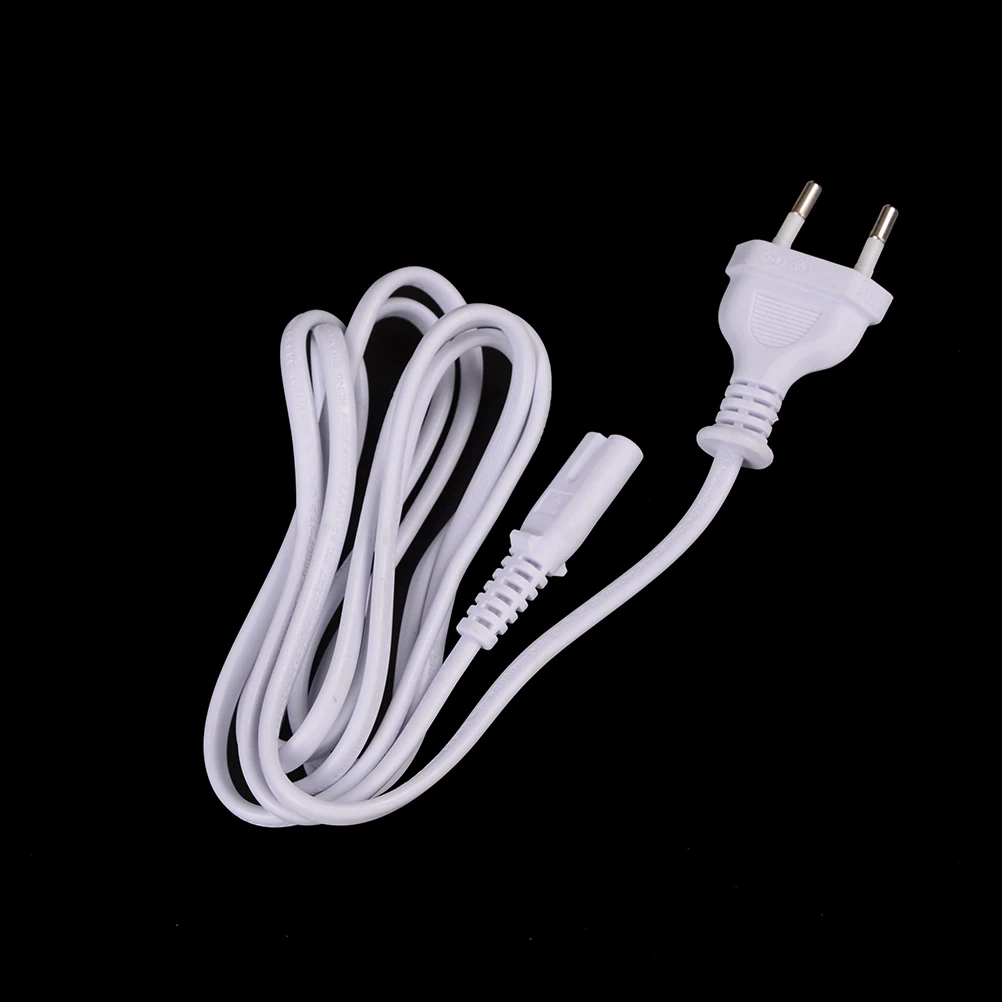 White 1.5M EU European Port AC Power Cord Cable Slim 2-prong power cord for most printer&amplaptop adapters | Обустройство дома