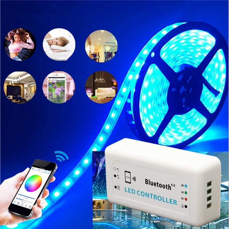 LED Bluetooth 4 0 управление ler RGB DC12-24V RF умное телефоном для Светодиодный Ной панели