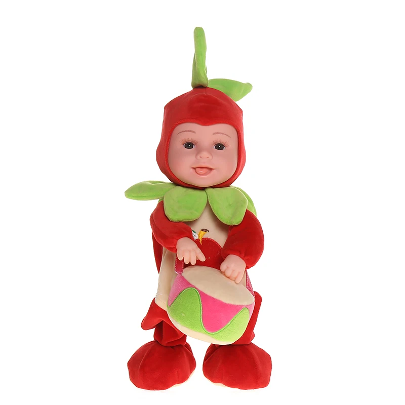 Электрические плюшевые набивные игрушки овощи и фрукты электронные ходячие