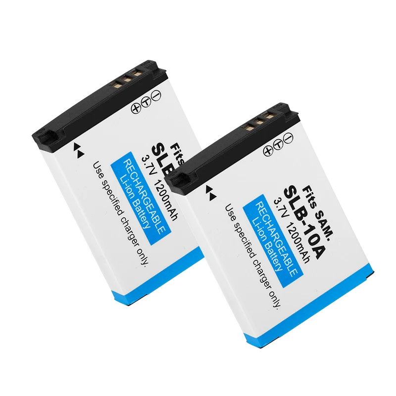 Аккумулятор SLB-10A SLB 10A 1200 мА ч для камеры Samsung PL50 60 65 P800 SL820 WB500 WB550 HZ10W IT100 L100 L110 L200 L210 |