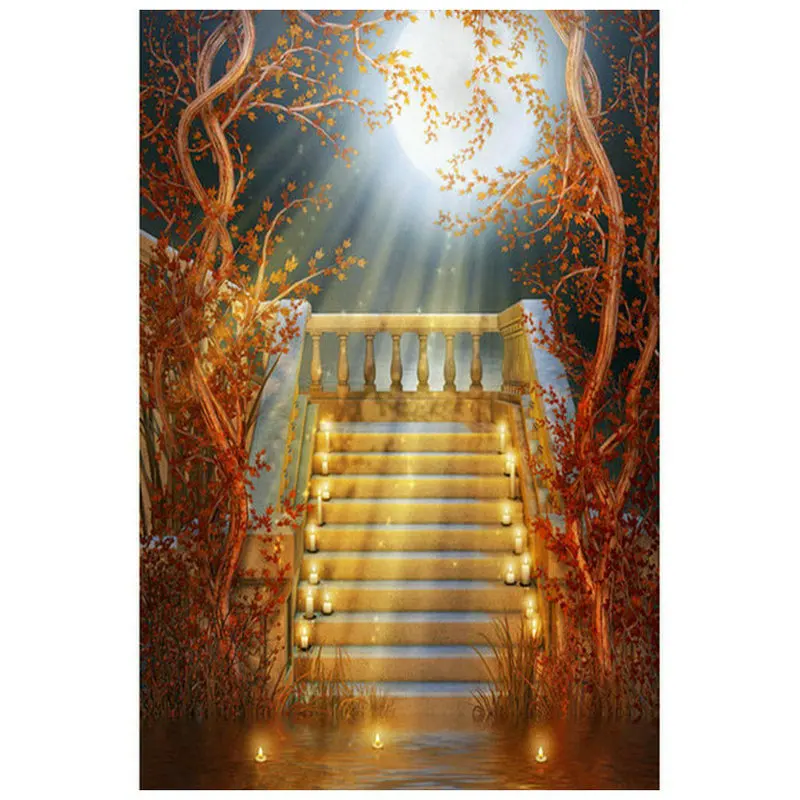 

Full square & round diamond painting tree staircase scenery rhinestone 5d sticker diamond art mosaic craft embroidery