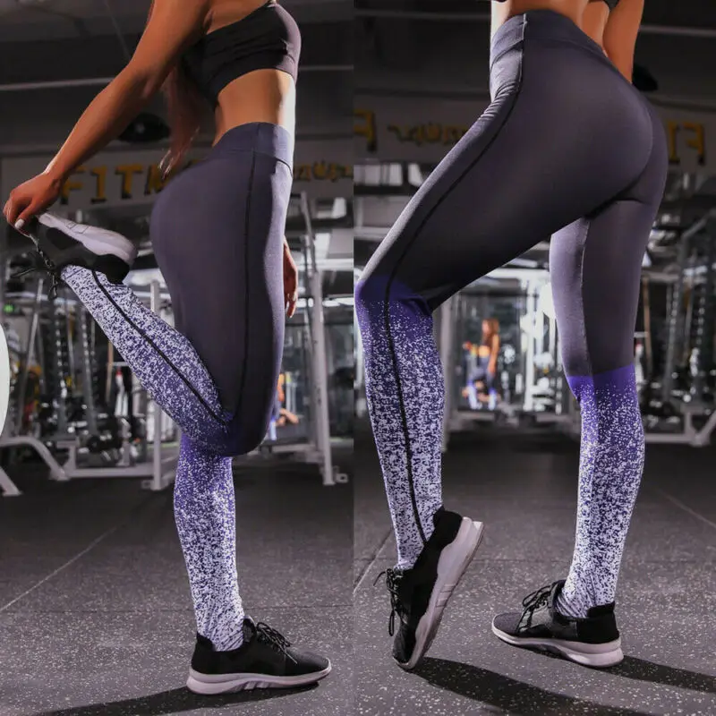 Женские Стрейчевые леггинсы с высокой талией сексуальные повседневные