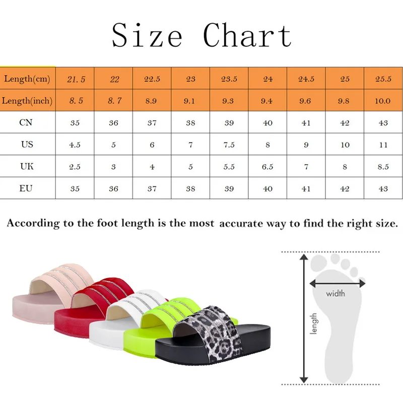 

Plus Size Rhinestone Slippers Sandals Women 2021 New Summer Thick Bottom Platform Beach Shoes Women Sandals Ladies