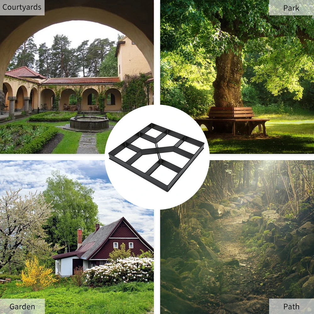 Горячая садовая прессформа тротуарная форма квадратного кирпичного камня