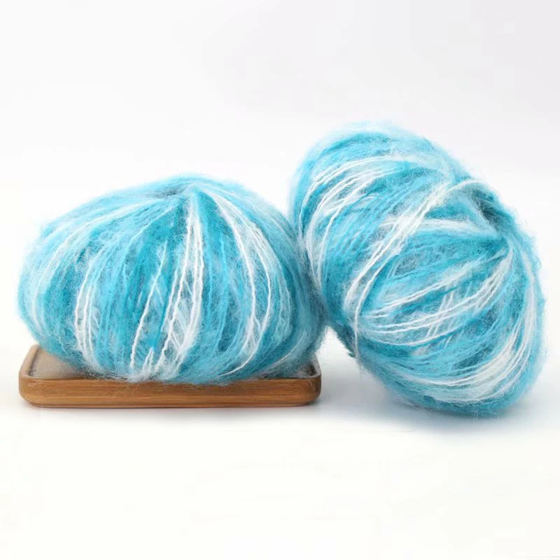 Кашемировая мохеровая пряжа для ручного вязания не скатывается вязаная кофта с