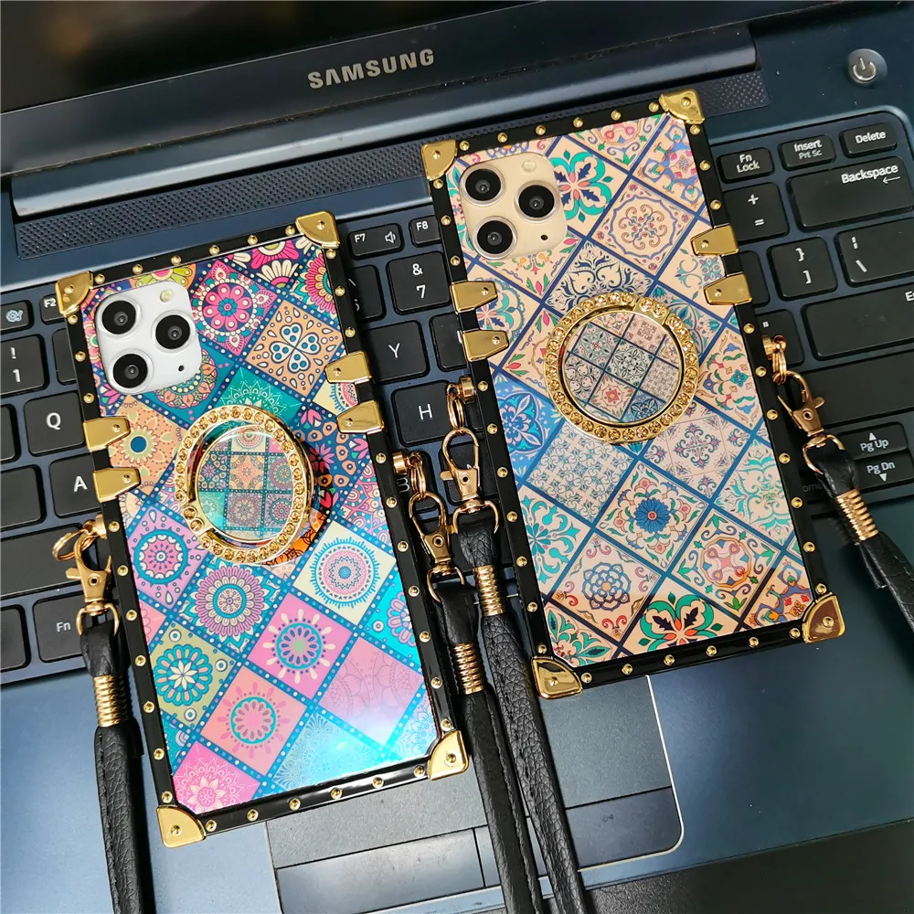 Роскошный винтажный цветочный чехол для телефона iPhone 16 PRO MAX 15 Max 13 12 11 14 Plus