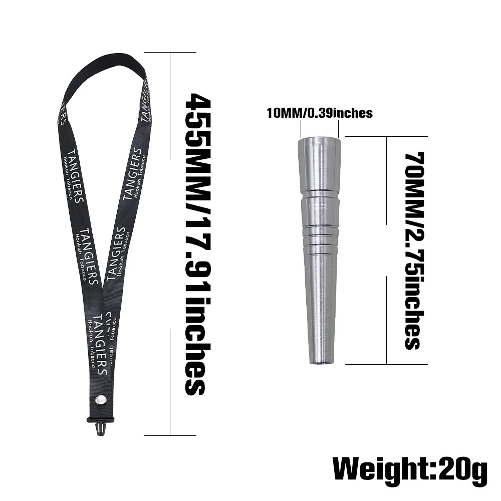 Новый веревочный ремень кальян мундштук алюминиевый кончик рта для кальяна