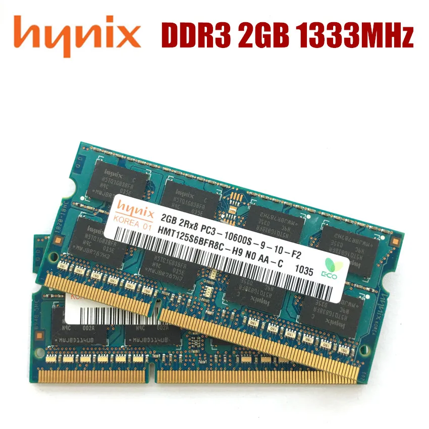 Чипсет Hynix 2G PC3 10600S DDR3 1333 МГц 2 Гб Память для ноутбука модуль SODIMM RAM|2rx8 pc3-10600s|ddr3 1333mhzpc3