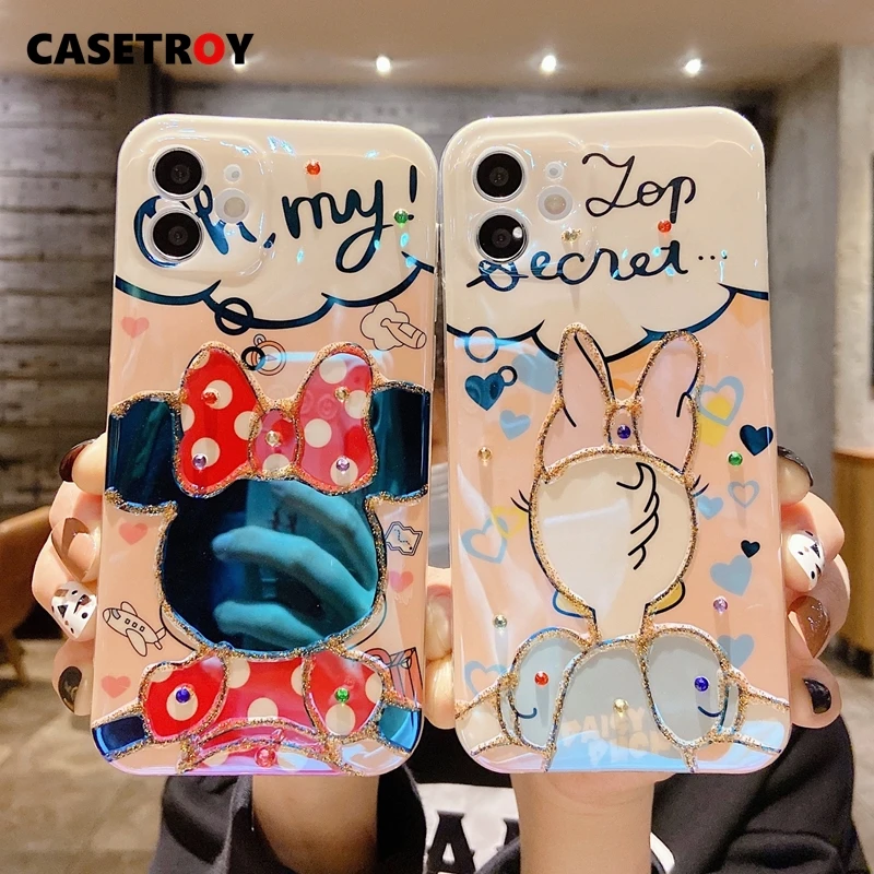 

Блестящий мультяшный чехол CASETROY для iPhone 13 Pro Max, мягкий чехол с полным покрытием для 12, 11 чехлов XR, XS, X, 7, 8 Plus, чехлы для телефонов