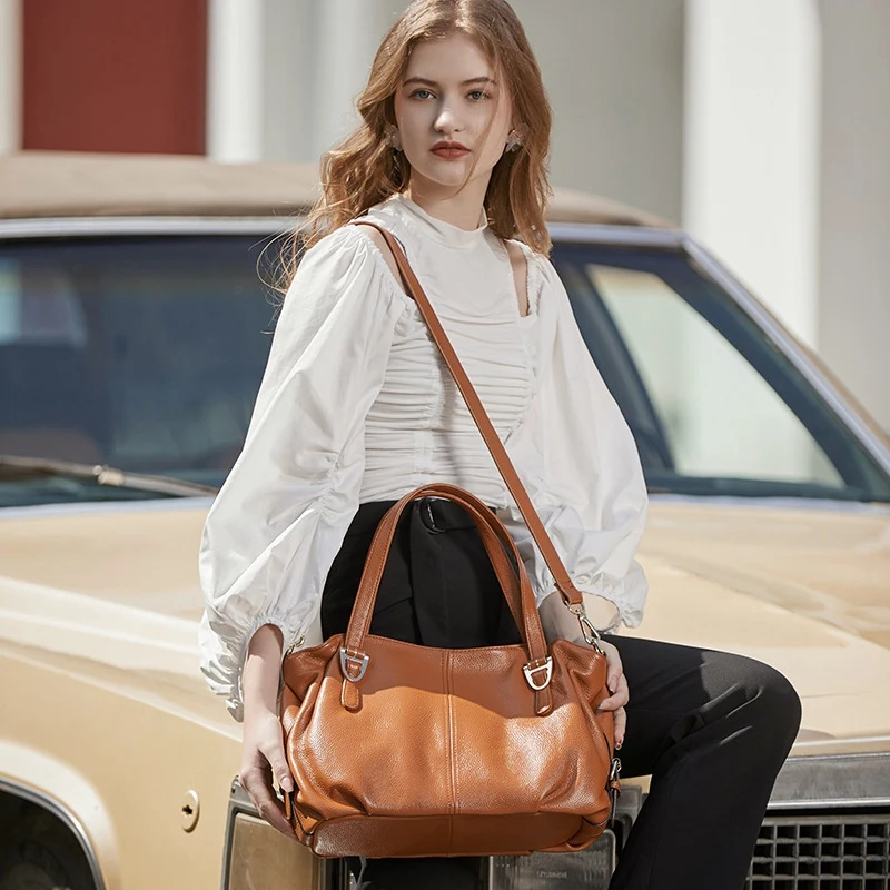 

Large Capacity Ladies Shoulder Bag Leather Casual Shopping Fashion