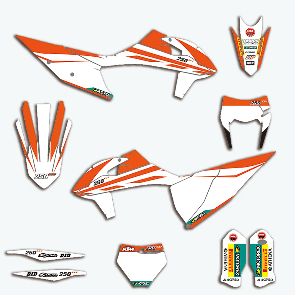 Decal For KTM SX SX-F EXC XC XC-F 2019 2020 Customized Motorcycle Sticker Waterproof Decals For KTM SXF XCF 125 150 250 350 450