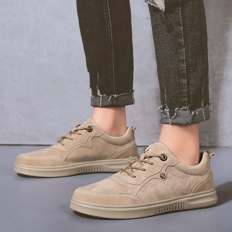 New Casual Shoes Men Loafers Leather Flat High Quality Designer Moccasins Sneakers Footwear Male | Обувь