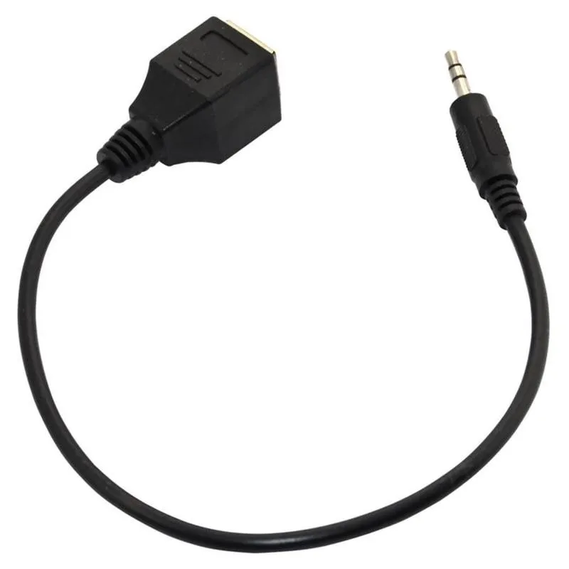 

30cm 3.5mm Plug 3-Pin To RJ45 Socket Extend Audio Cable Audio Adapter Cord Extension For Microphone G5L3